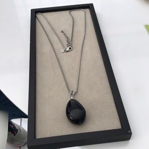 Chico’s, 36 inch black and silver with bling